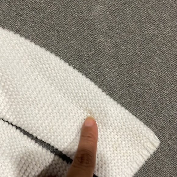 Max Studio Knit Sweater with Bunny Rabbit Ears Hoodie Long Sleeve Easter - Picture 8 of 9